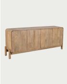 Kubo naturel dressoir van massief mangohout met 4 deuren - 180 x 40 x 75 cm