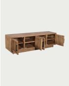 Lino tv-meubel van massief mangohout met 4 deuren - 180 x 45 x 53 cm