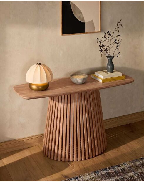 Console design en bois d'acacia massif Tibo - 120 x 40 x 78 cm