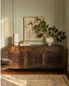 Credenza Kumo in legno massello di acacia - 180 x 45 x 90 cm