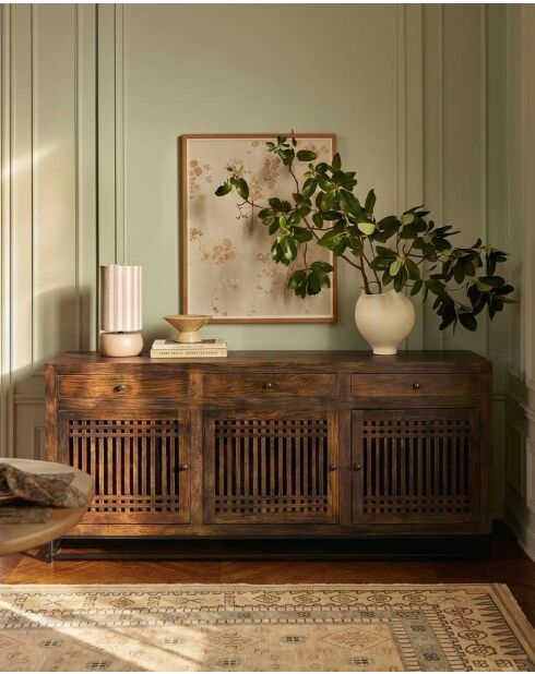 Buffet en bois d'acacia massif Kumo - 180 x 45 x 90 cm