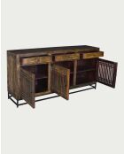 Credenza Kumo in legno massello di acacia - 180 x 45 x 90 cm