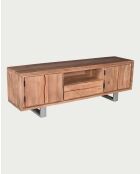Porta TV Arvo in legno massello di acacia - 170 x 40 x 55 cm