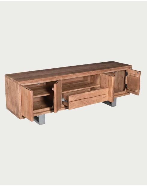 Porta TV Arvo in legno massello di acacia - 170 x 40 x 55 cm