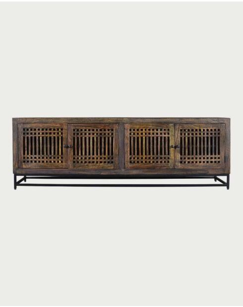 Meuble TV en bois d'acacia massif Kumo - 200 x 45 x 65 cm