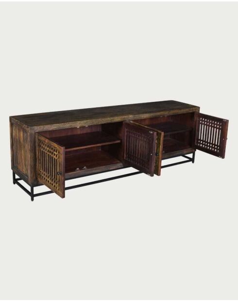Meuble TV en bois d'acacia massif Kumo - 200 x 45 x 65 cm