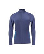 Blaue Ultra 300 Wolljacke von Saint-Moritz ohne Kapuze