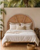 Tête de lit en rotin Looma naturelle - 140 x 10 x 130 cm