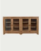 Buffet 4 portes en bois de manguier Noé - 180 x 40 x 90 cm