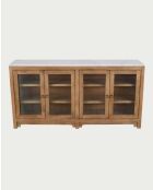 Buffet 4 portes en bois de manguier Noé - 180 x 40 x 90 cm