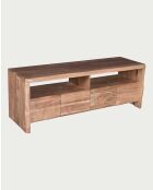 Porta TV Ella in legno di acacia - 140 x 45 x 50 cm