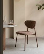 Chaise de salle à manger design en tissu Nero - 45 x 49 x 78 cm