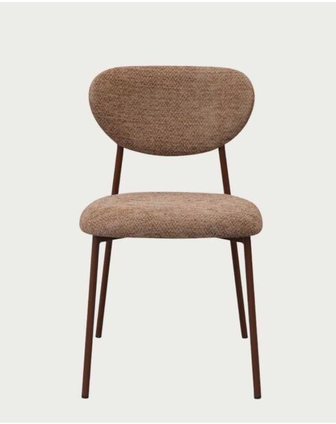 Chaise de salle à manger design en tissu Nero - 45 x 49 x 78 cm