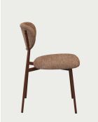 Chaise de salle à manger design en tissu Nero - 45 x 49 x 78 cm
