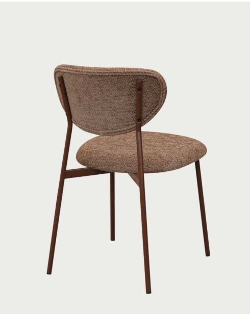 Chaise de salle à manger design en tissu Nero - 45 x 49 x 78 cm
