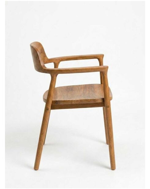 Sedia Kendi in teak massiccio naturale - 59 x 49 x 78 cm
