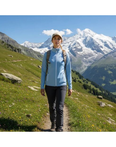 Aletsch blaue Ultra 300 Wolljacke ohne Kapuze