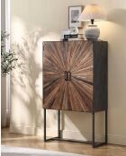 Armadio Mandala in legno di mango e metallo - 90 x 40 x 160 cm