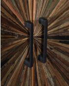 Armadio Mandala in legno di mango e metallo - 90 x 40 x 160 cm