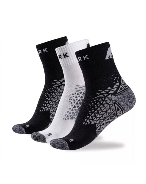 Packung mit 3 Paaren mehrfarbiger Treck 90 Wollsocken