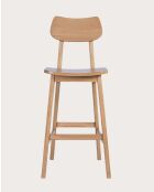 Sedia da bar in legno naturale Mindi Yuna - 49 x 57 x 115 cm