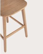 Sedia da bar in legno naturale Mindi Yuna - 49 x 57 x 115 cm