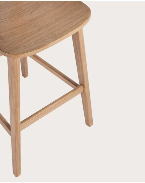 Sedia da bar in legno naturale Mindi Yuna - 49 x 57 x 115 cm