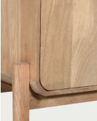 Armoire en bois de manguier massif Kubo naturelle - 120 x 45 x 180 cm