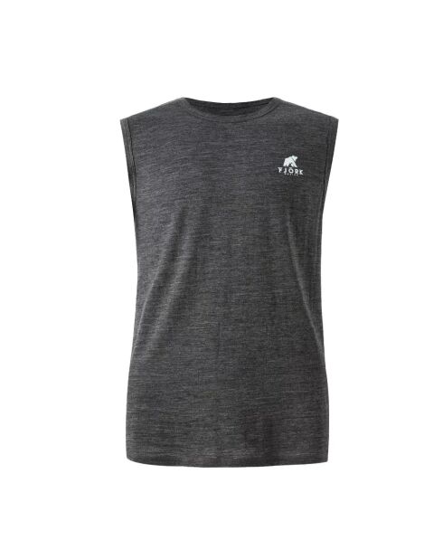 Graues Weißhorn-Tanktop aus Wolle