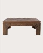 Alma quadratischer Couchtisch aus massivem Mangoholz, 80 x 80 x 30 cm