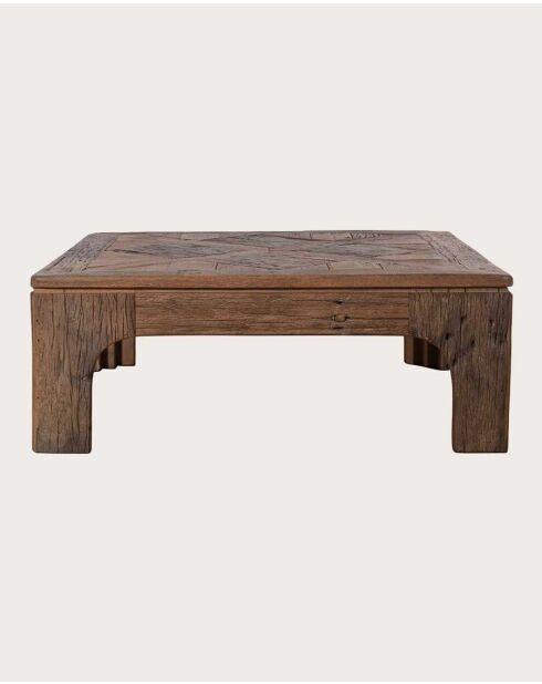 Alma vierkante salontafel van massief mangohout - 80 x 80 x 30 cm