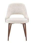 Velina Set aus 2 gepolsterten Esszimmerstühlen aus Holz, 54 x 57,5 x 81 cm