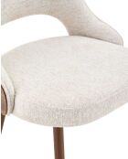 Velina Set aus 2 gepolsterten Esszimmerstühlen aus Holz, 54 x 57,5 x 81 cm