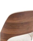 Velina Set aus 2 gepolsterten Esszimmerstühlen aus Holz, 54 x 57,5 x 81 cm