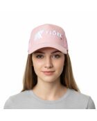 Verbier rosa/weiße Logo-Baseballkappe