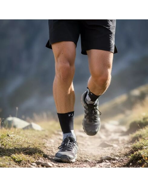 Lot de 4 paires de chaussettes Trail Run multicolores