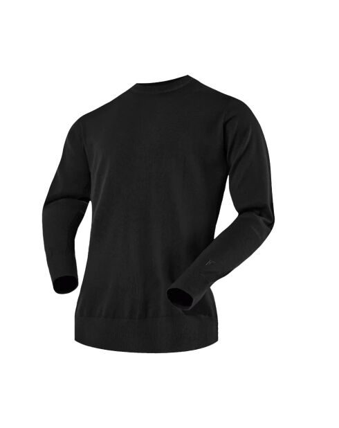 Pull en laine City col rond noir Laax