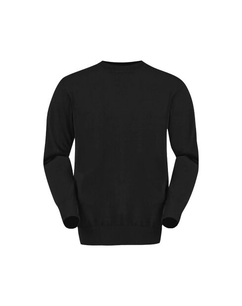 Pull en laine City col rond noir Laax