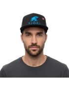 Cappello Trucker con logo nero/turchese