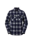 Camisa azul de lana merino Trekking