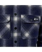 Camisa azul de lana merino Trekking
