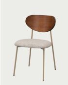 Silla de comedor Elva de tela - 44 x 50 x 78 cm