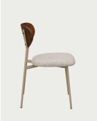 Silla de comedor Elva de tela - 44 x 50 x 78 cm