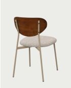 Silla de comedor Elva de tela - 44 x 50 x 78 cm