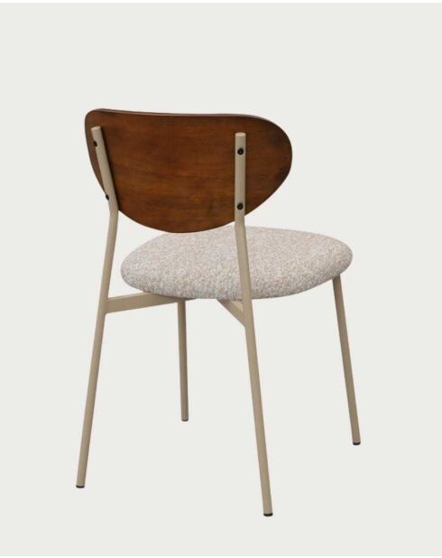 Silla de comedor Elva de tela - 44 x 50 x 78 cm
