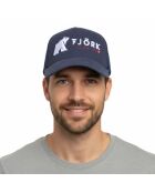 Verbier Baseballkappe mit Logo, Marineblau/Weiß