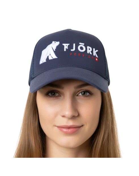 Verbier Baseballkappe mit Logo, Marineblau/Weiß