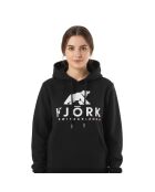 Felpa con cappuccio Titlis Logo in cotone nero/bianco