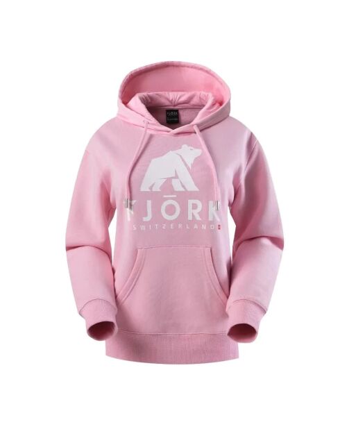 Titlis Logo roze/witte katoenen hoodie