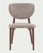 Lot de 2 chaises en bois et tissu Mello - 54 x 49 x 83.5 cm